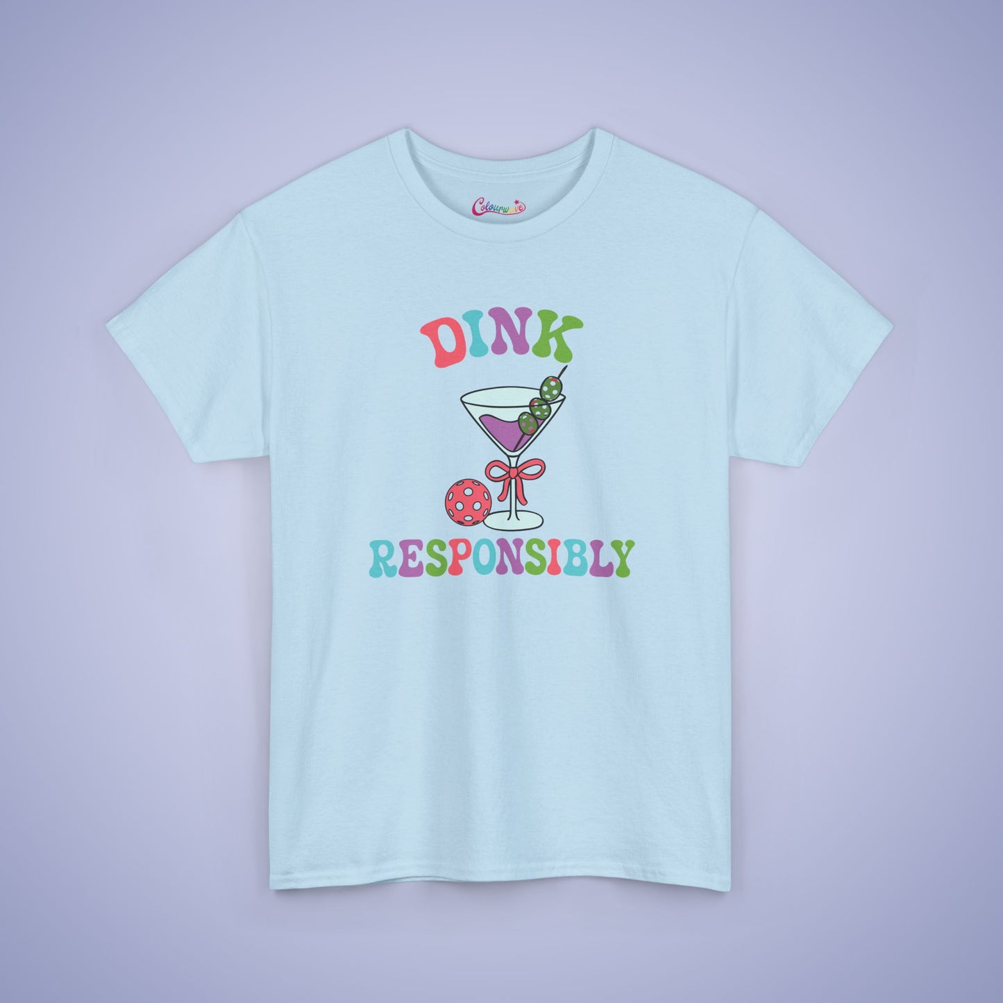Dink Responsibly Pickleball Lover Drinking Gift Tee Graphic Design T Shirt