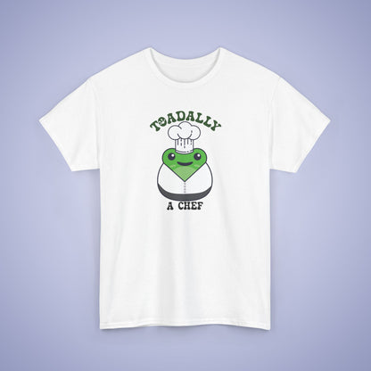 Toadally a Chef Graphic Tee Frog Lover Funny Cook Gift Unisex T Shirt