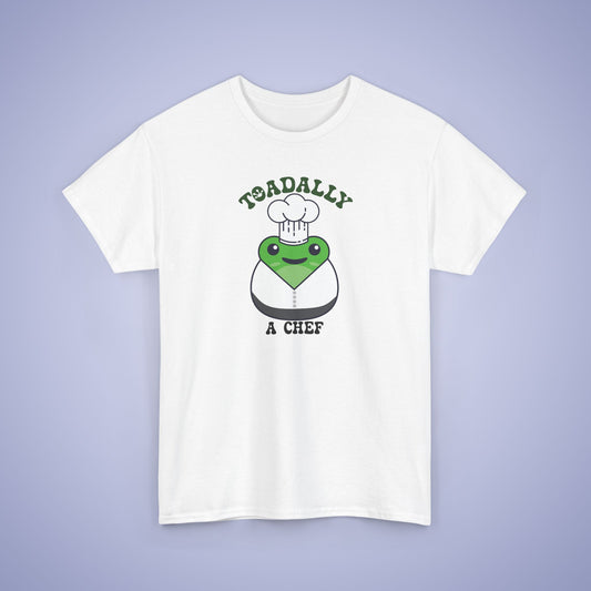 Toadally a Chef Graphic Tee Frog Lover Funny Cook Gift Unisex T Shirt