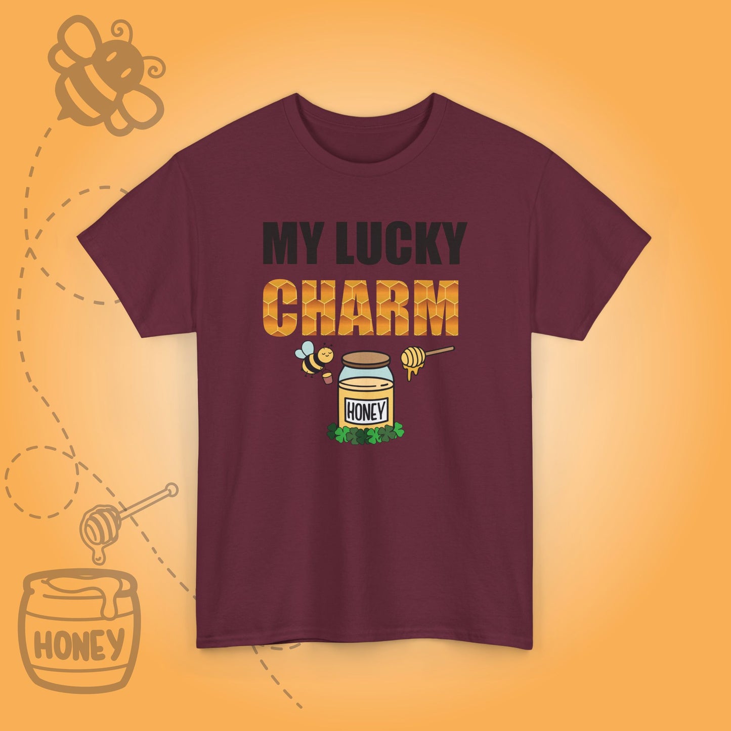 My Lucky Charm Sweet As Honey Funny St Patrick's Day Bee Lover Design Unisex T Shirt