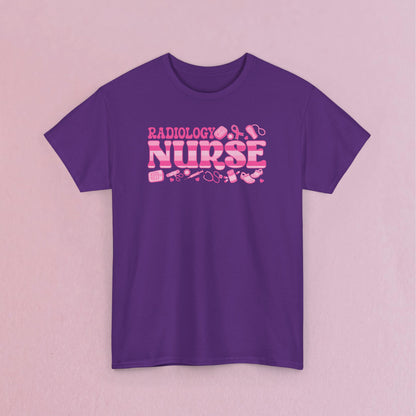 Radiology Nurse Doodle Art Breast Cancer Support Doctor Nurse Unisex T Shirt