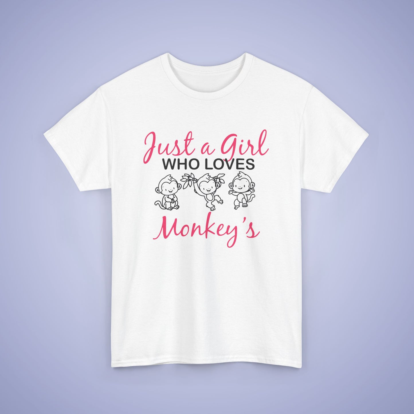 Just a Girl who Loves Monkeys Unisex T-Shirt