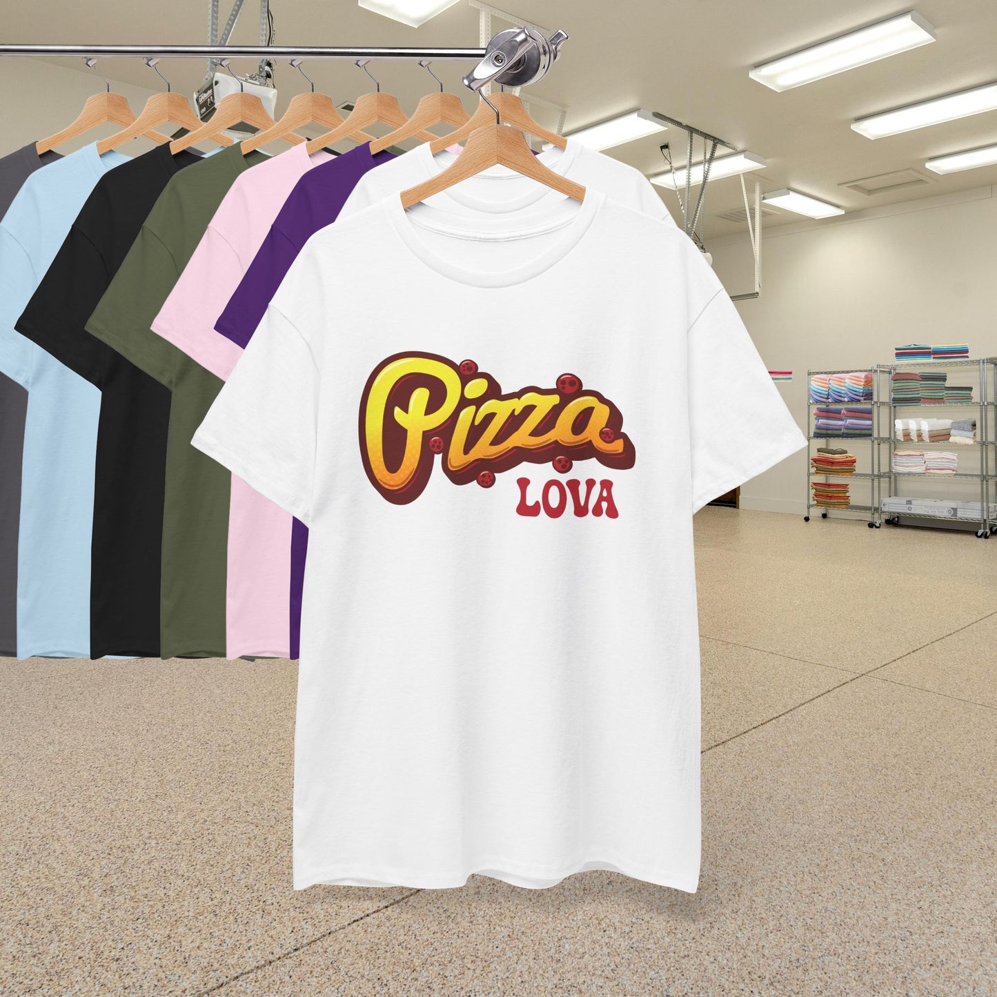 Pizza Lova Graphic Art Pepperoni Pizza Lover Funny T Shirt