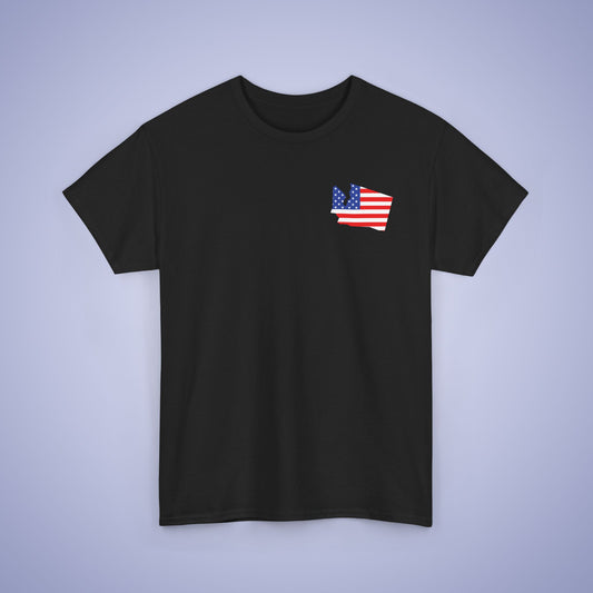Washington Map Pocket Art Proud American Unisex T Shirt