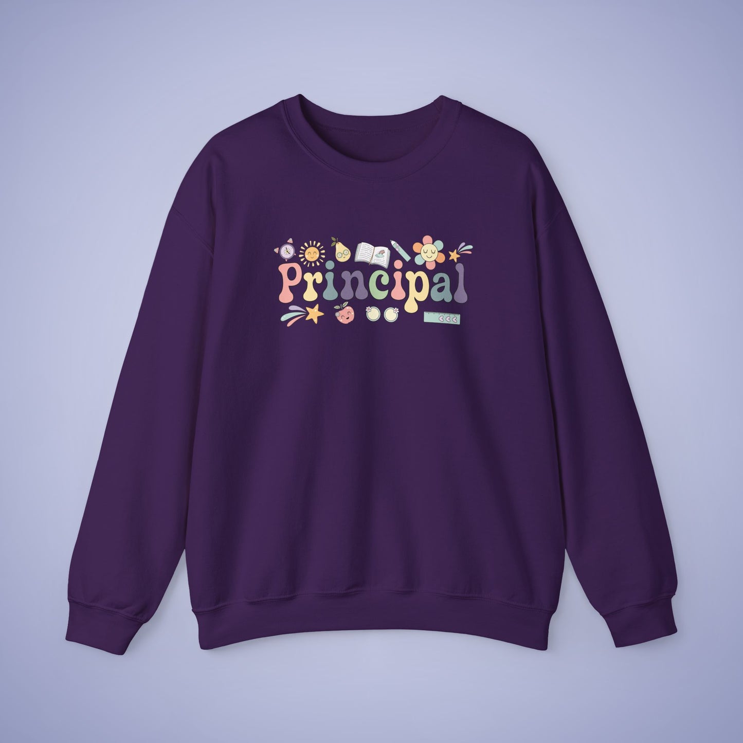 Principal Teacher Crewneck Sweatshirt Retro Unisex Back to School
