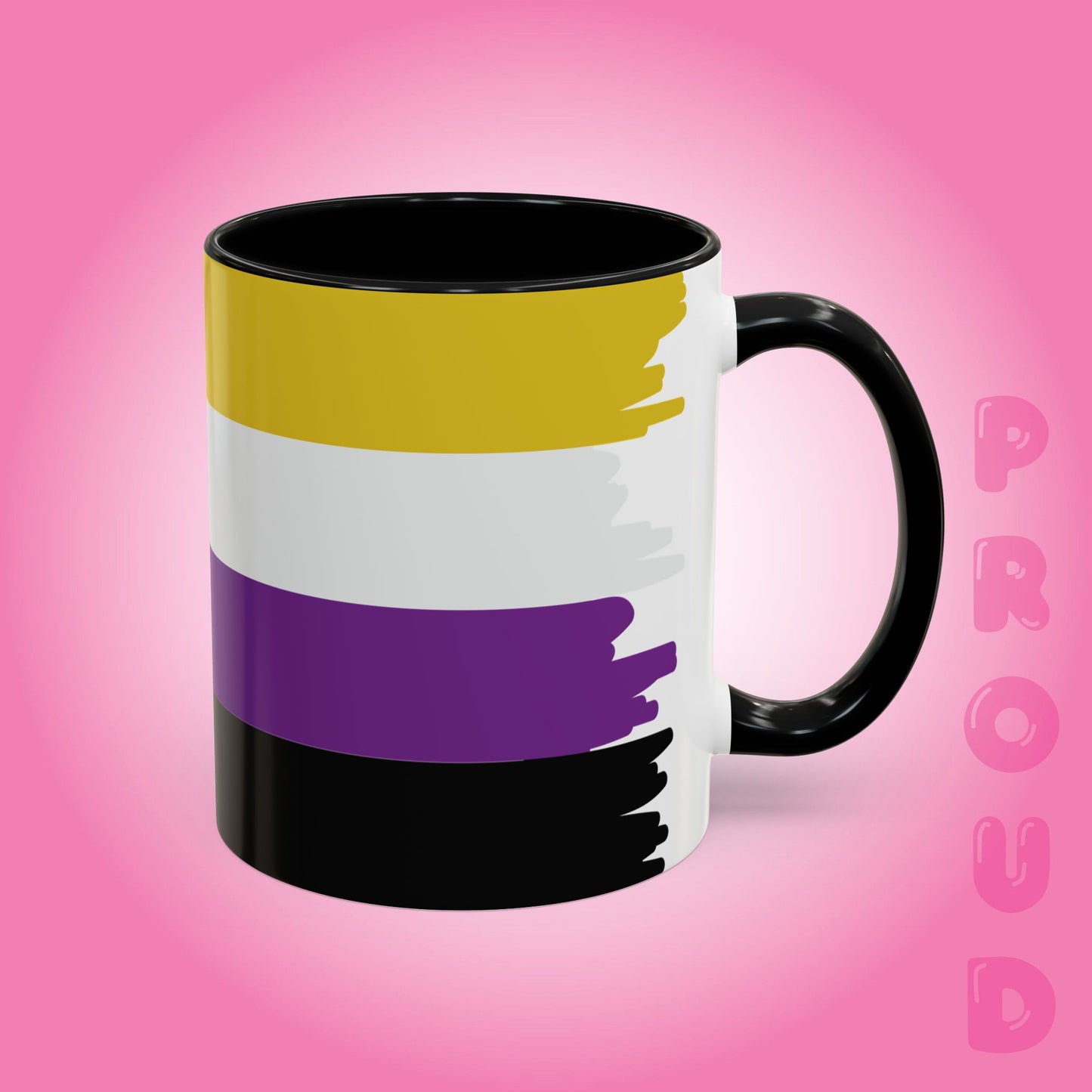 Non Binary Paint Style Coffee Mug