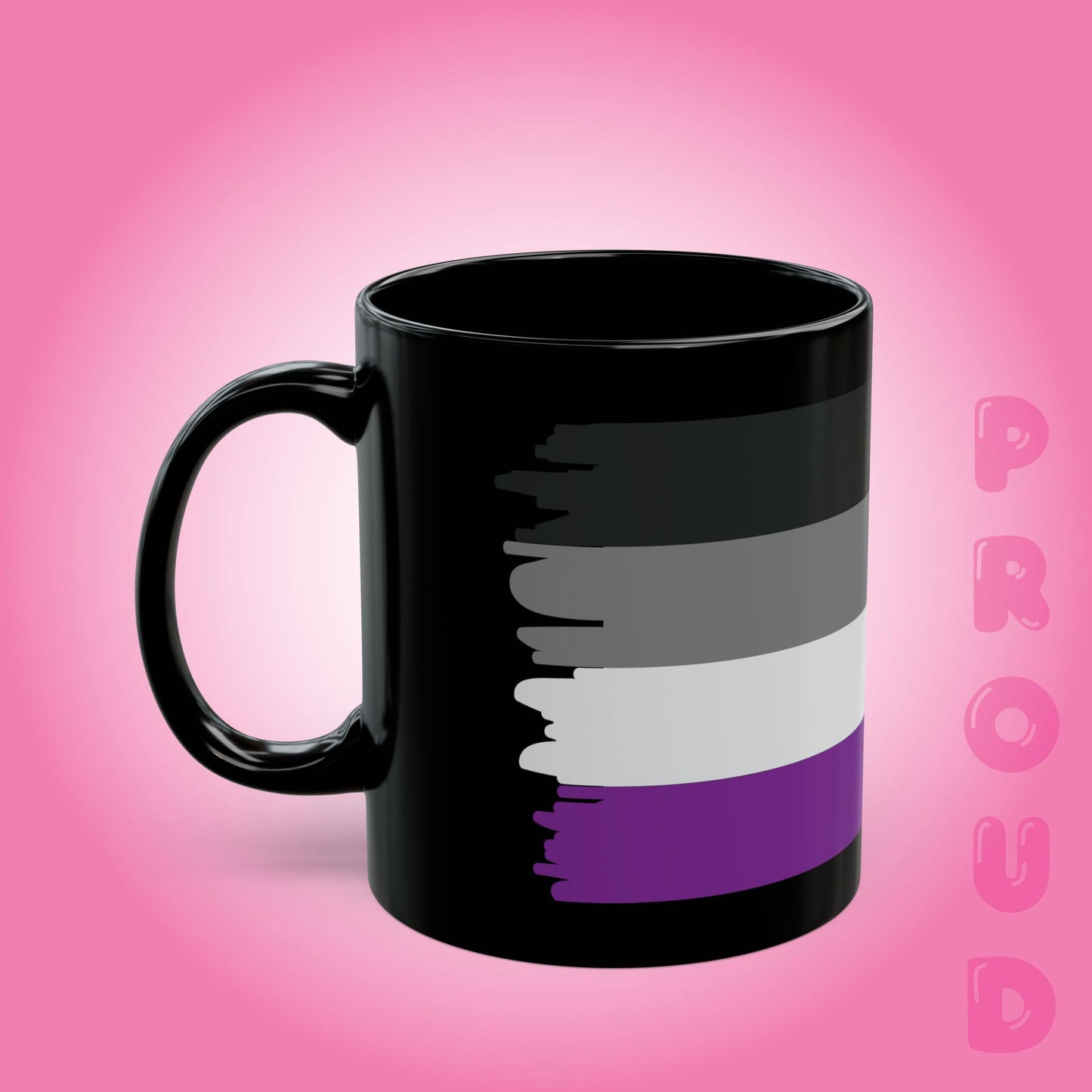 Asexual Pride Month LGBTQ Trans Black 11oz or 15oz Coffee Mug