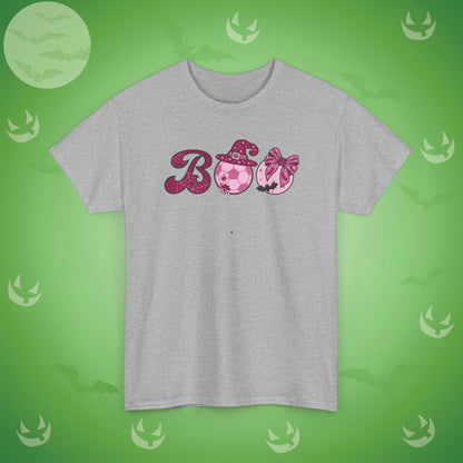 Soccer BOO T-Shirt | Girly Coquette Halloween Design