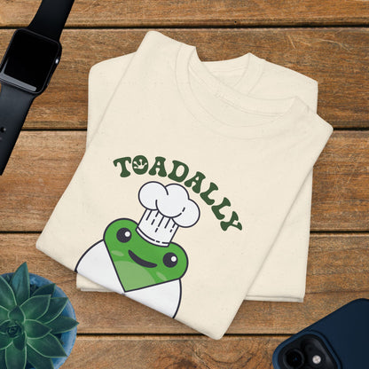 Toadally a Chef Graphic Tee Frog Lover Funny Cook Gift Unisex T Shirt
