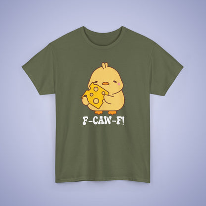 Cheese Lover F CAW F White Cute Funny Chick Unisex Chicken T Shirt