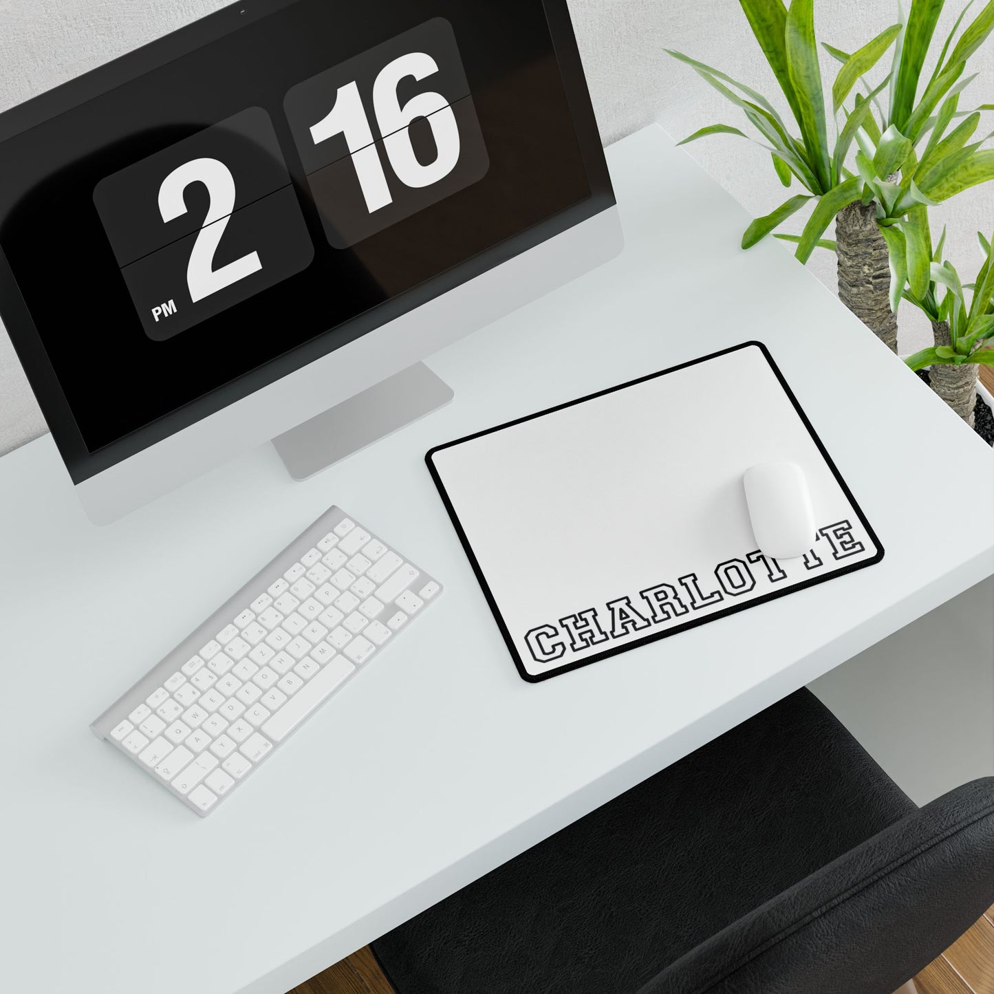 University Style Personalized Name XXXXL White Mouse Pad