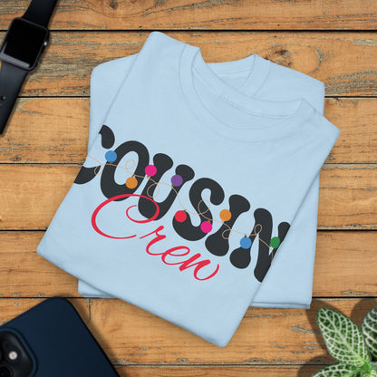 Cousin Crew Christmas Lights Family Matching Unisex T Shirt