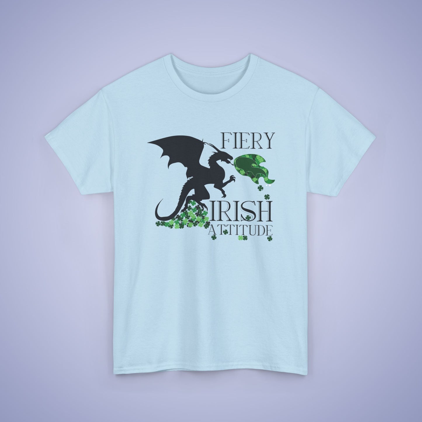 Fiery Irish Attitude Dragon Lover Unisex T Shirt