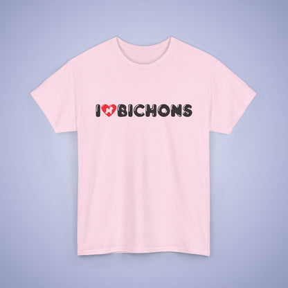 I Heart Bichons Unisex T Shirt