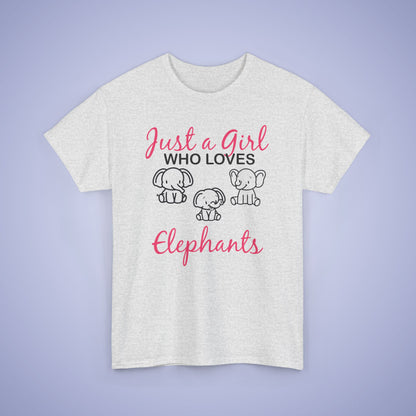 Just a Girl who Loves Elephants Unisex T-Shirt