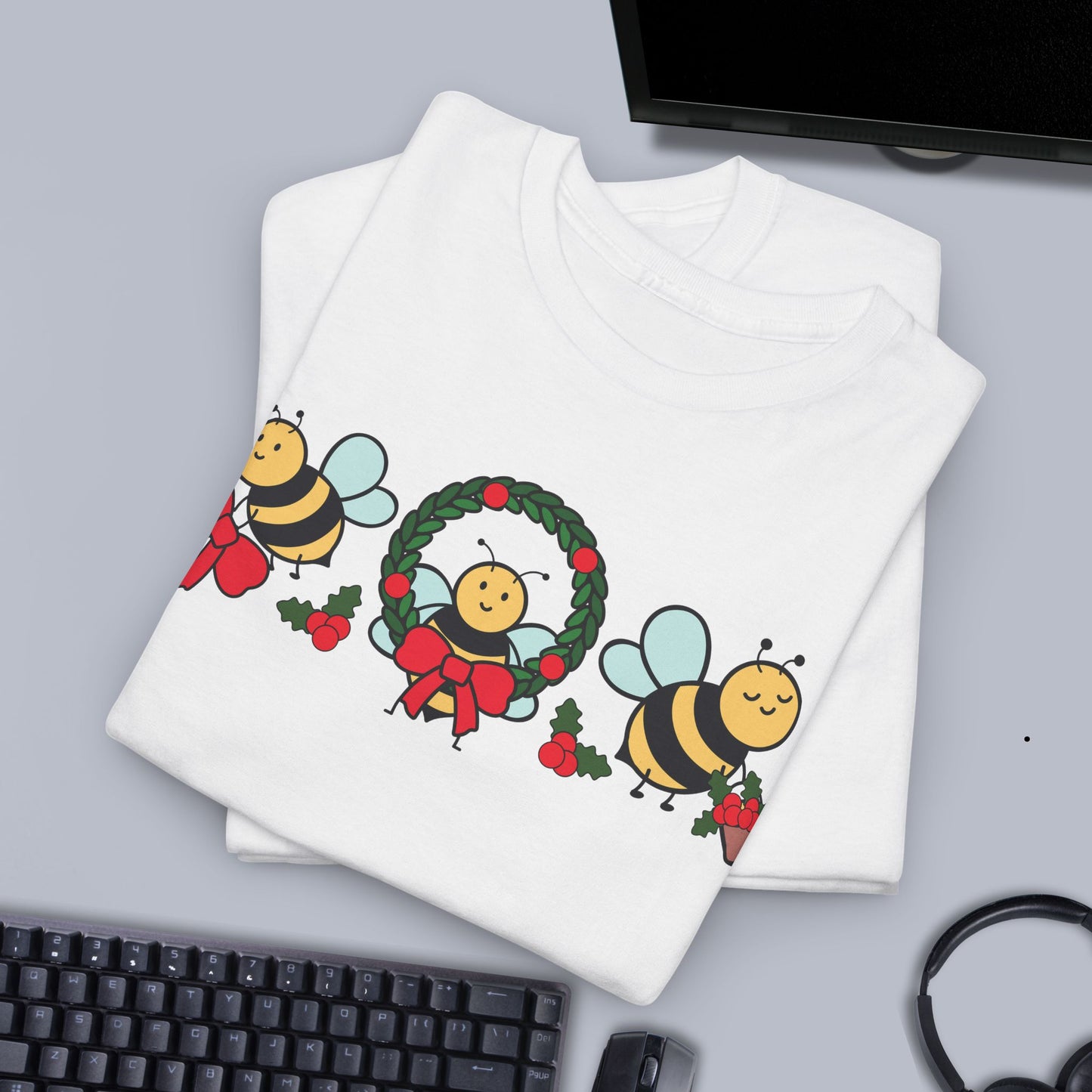 Cute Christmas Bee's Sweet As Honey Bee Lover Unisex T Shirt