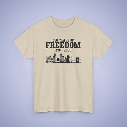 250 Years of Freedom Silhouette Style USA Celebration Unisex T Shirt