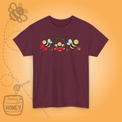 Cute Christmas Bee's Sweet As Honey Bee Lover Unisex T Shirt