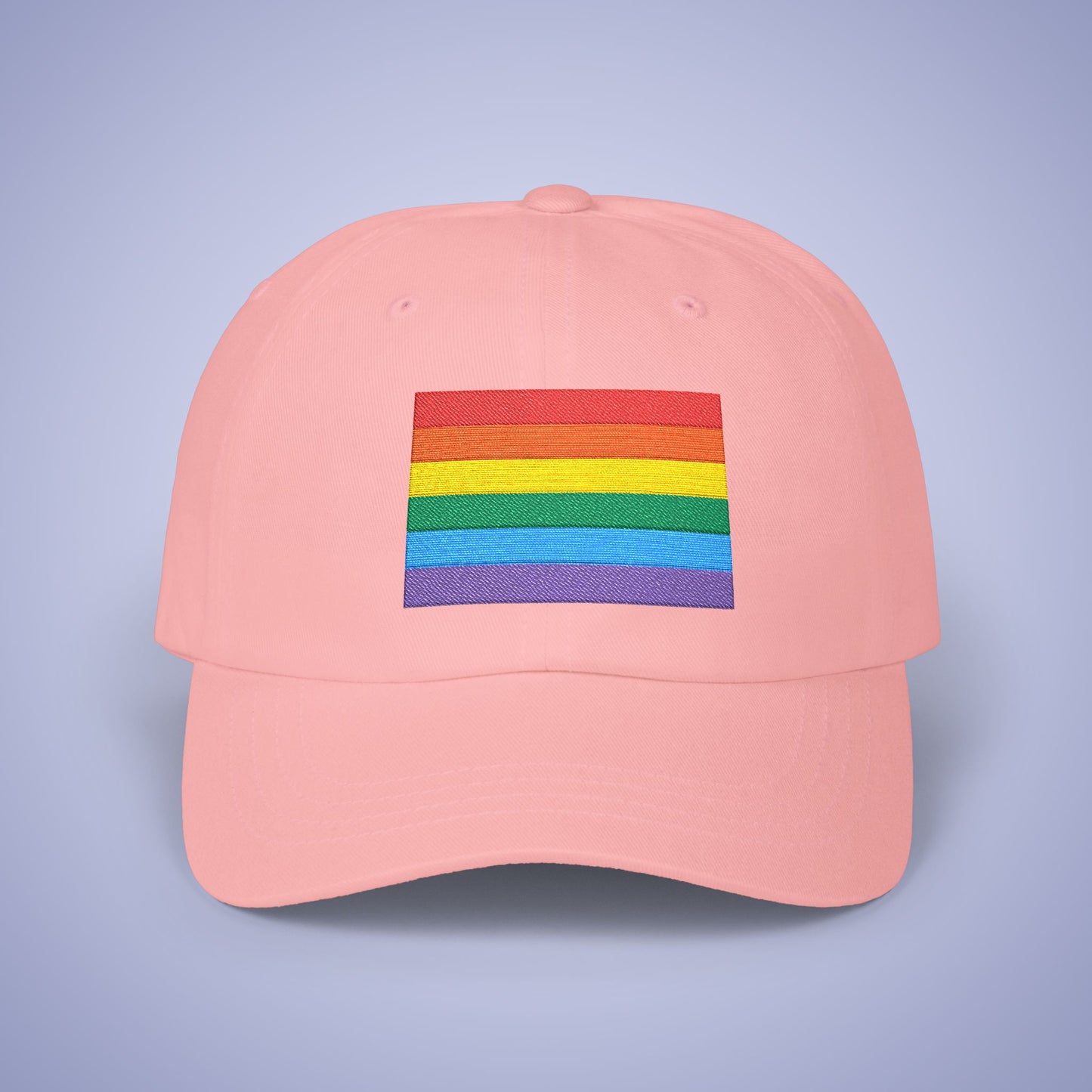Pride Flag Month Embroidered Classic Dad Cap Unisex Coloured Embroidery