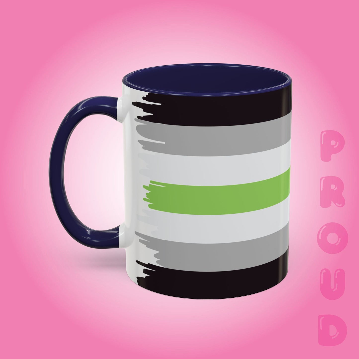 Agender Paint Style Coffee Mug