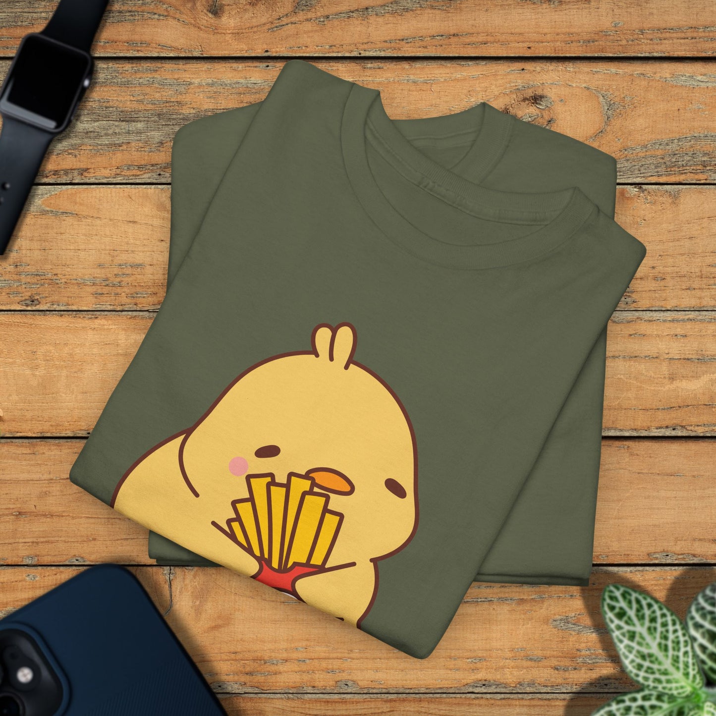 Chip Lover F CAW F White Cute Funny Chick Unisex Chicken T Shirt