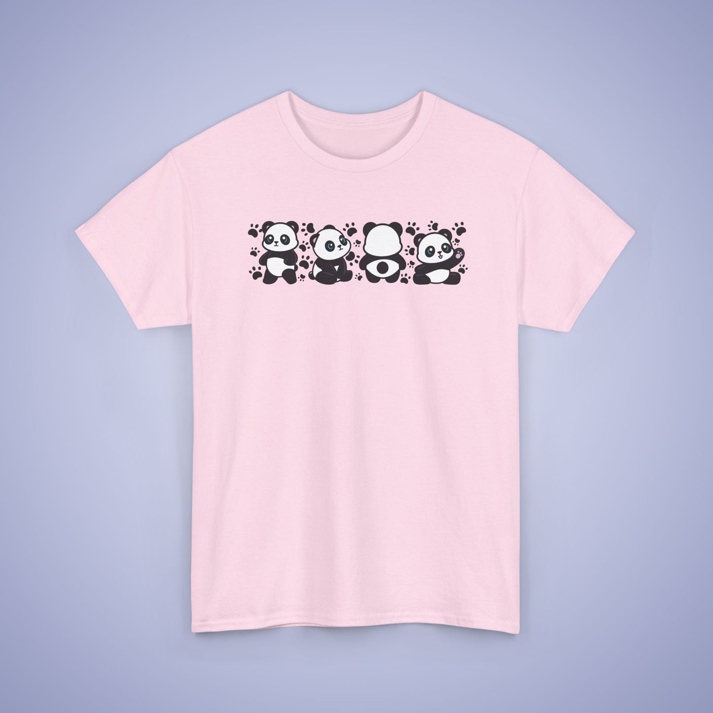 Panda's Paw Prints Graphic Tee National Panda Day Unisex T Shirt