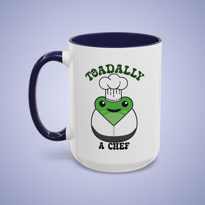 Toadally a Chef Frog Lover Gift Coffee Mug Ceramic