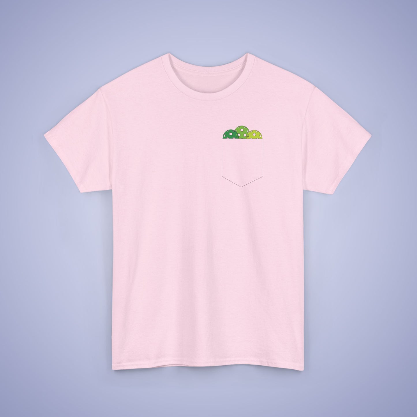 Pickleball Pocket Design T Shirt Green Graphic Design