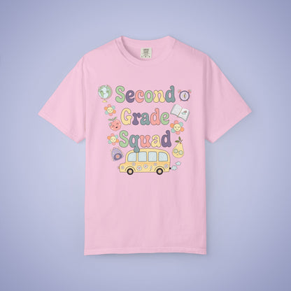 Second Grade Retro Fun Teacher T Shirt Comfort Colors Unisex Back to School