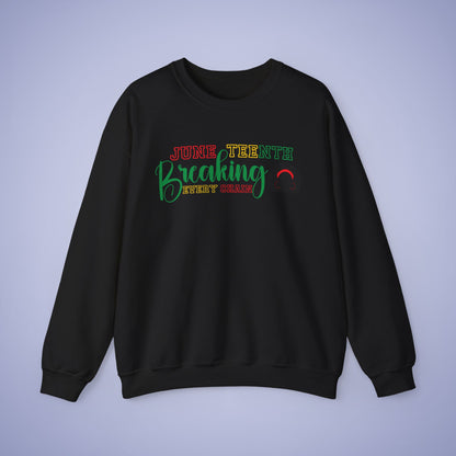 Breaking Every Chain Juneteenth Unisex Crewneck Oversized Sweatshirt