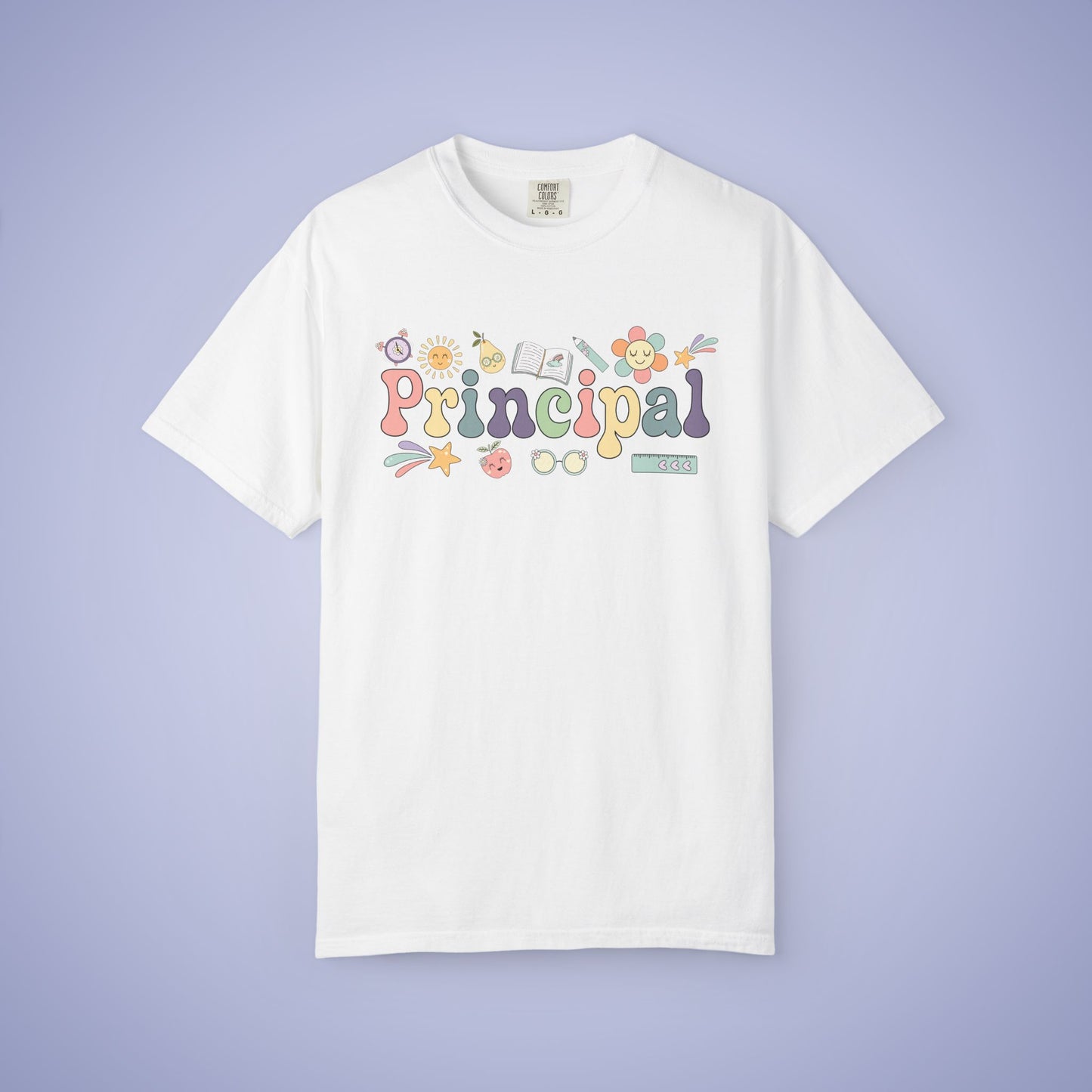 Principal Teacher T Shirt Retro Comfort Colors Unisex Back to School
