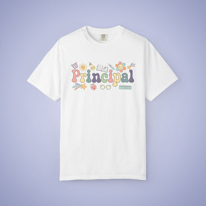 Principal Teacher T Shirt Retro Comfort Colors Unisex Back to School