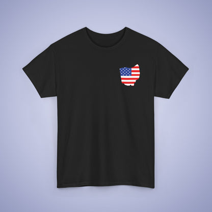 Ohio Map Pocket Art Proud American Unisex T Shirt