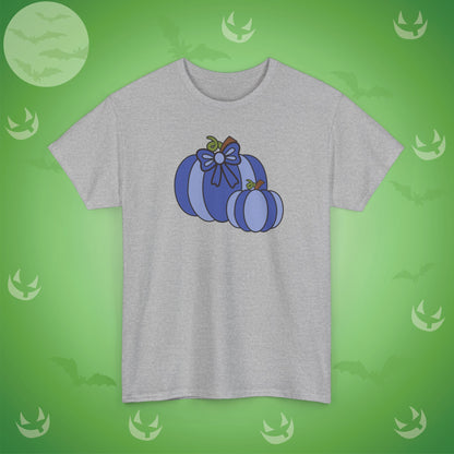 Thanksgiving Fall Inspired Halloween Blue Pumpkin Unisex T Shirt