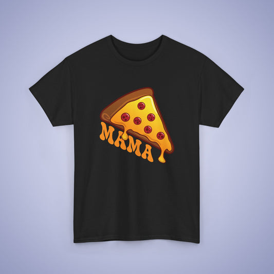 Pizza Mama Graphic Art Pizza Lover Funny Mom or Mothers T Shirt