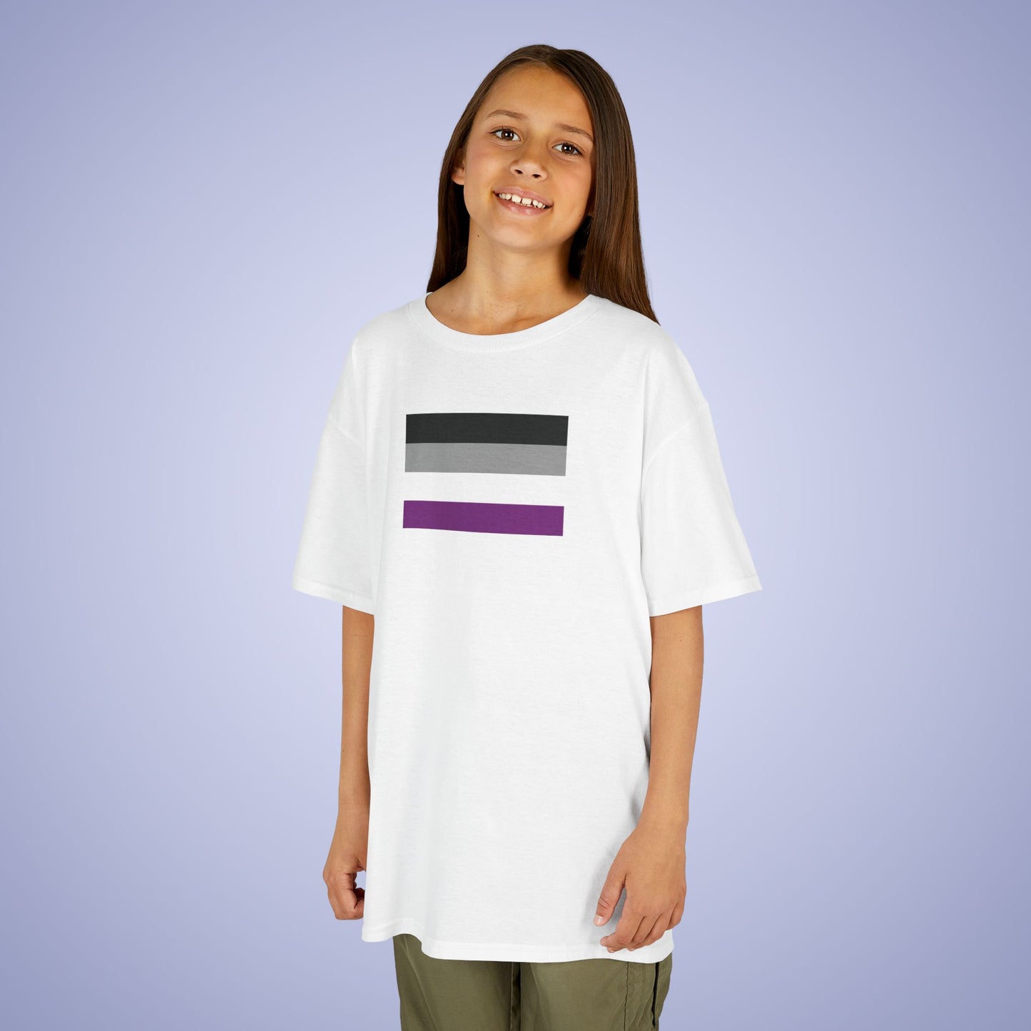 Asexual Flag Pride Kids Cotton T Shirt LGBTQ Pride Month