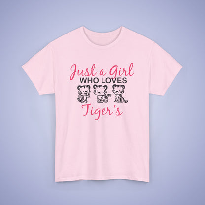 Just a Girl who Loves Tigers Unisex T-Shirt