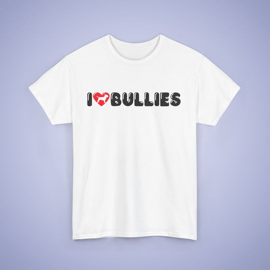 I Heart Bulldogs Unisex T Shirt