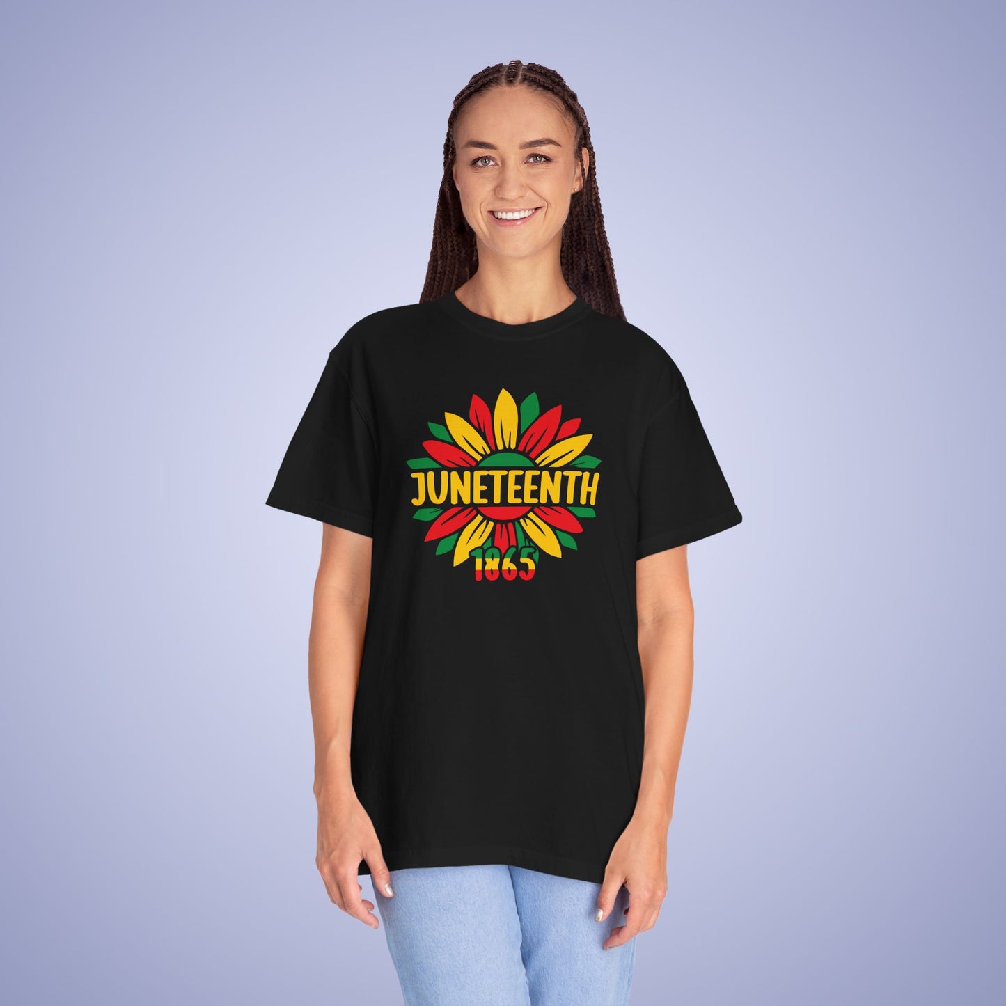 Flower Juneteenth 1865 Comfort Colors T Shirt Unisex