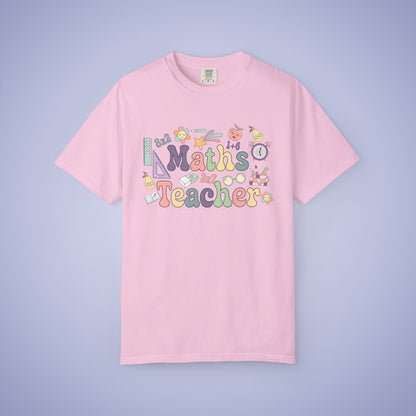 Maths Teacher T Shirt Retro Comfort Colors Unisex Back to School
