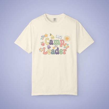 Camp Leader Teacher T Shirt Retro Comfort Colors Unisex Back to School
