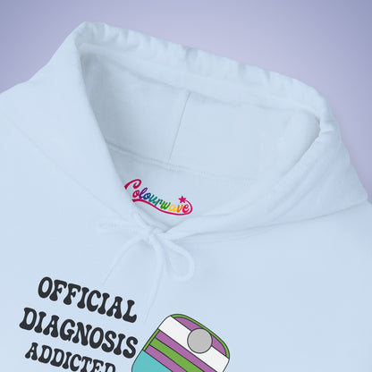 Official Diagnosis Addicted to Pickleball Doctor Gift Hoodie Graphic Design Sweatshirt