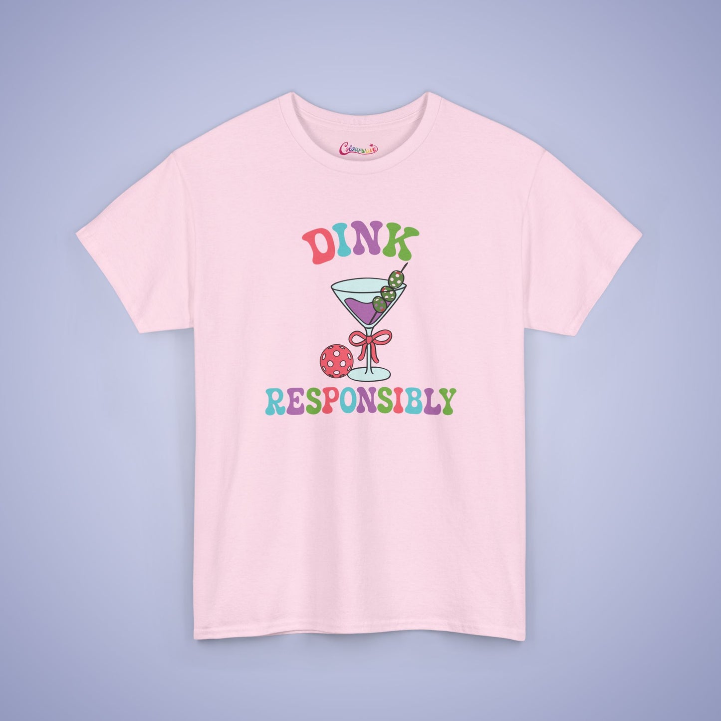 Dink Responsibly Pickleball Lover Drinking Gift Tee Graphic Design T Shirt