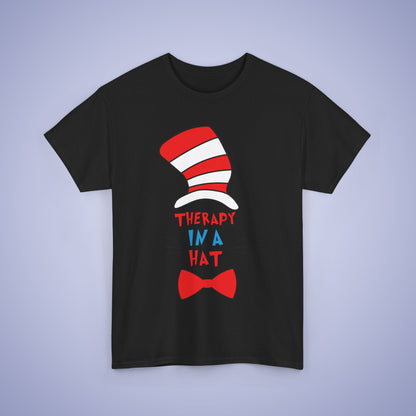 Therapy in a Hat Unisex Oversized T Shirt