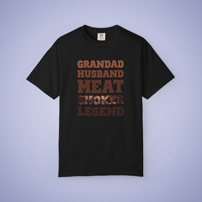 Grandad Husband Meat Smoker Legend Comfort Colors Mens T Shirt Fathers Day Gift