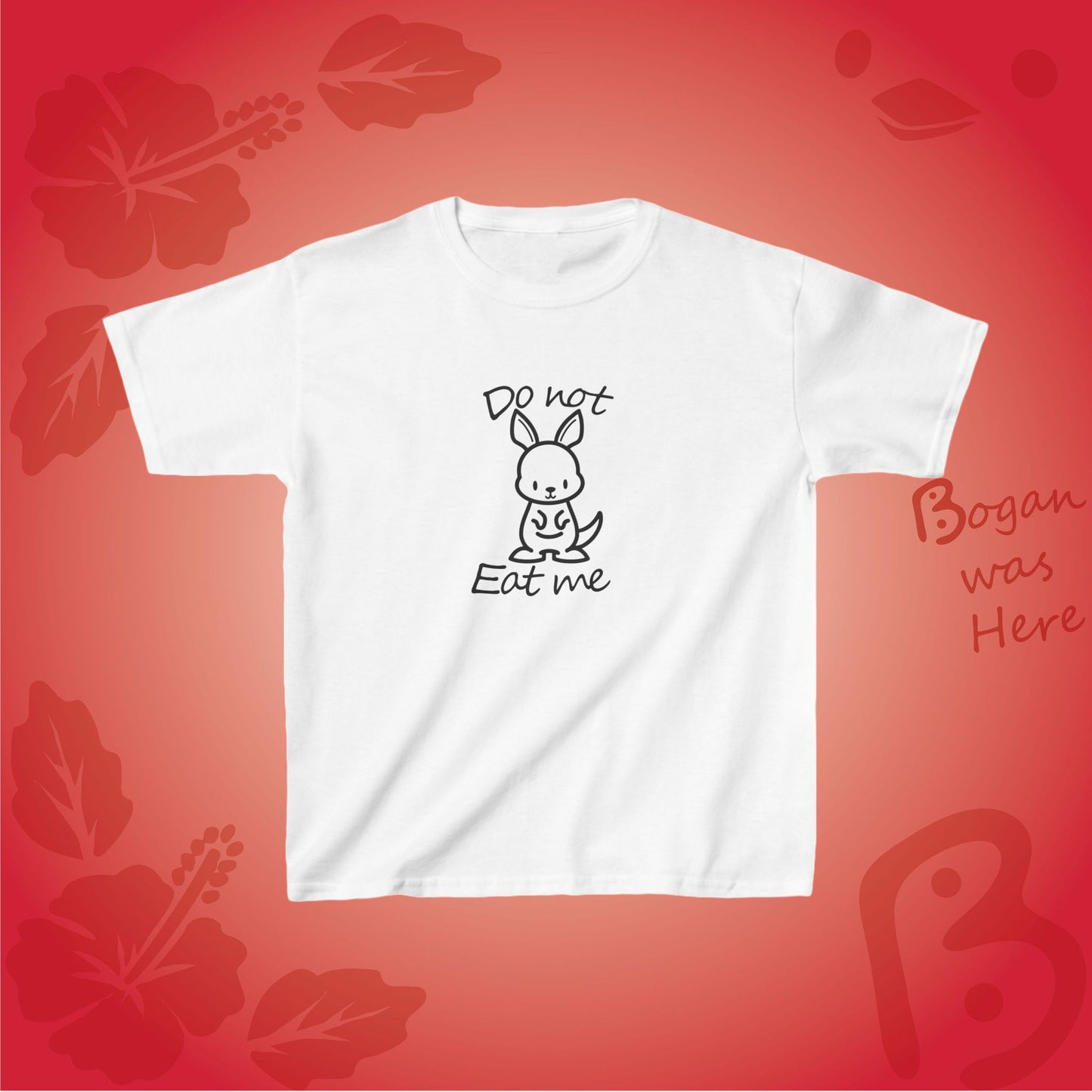 Do Not Eat Me Cute Kangaroo Bogan's Design Kids Tshirt