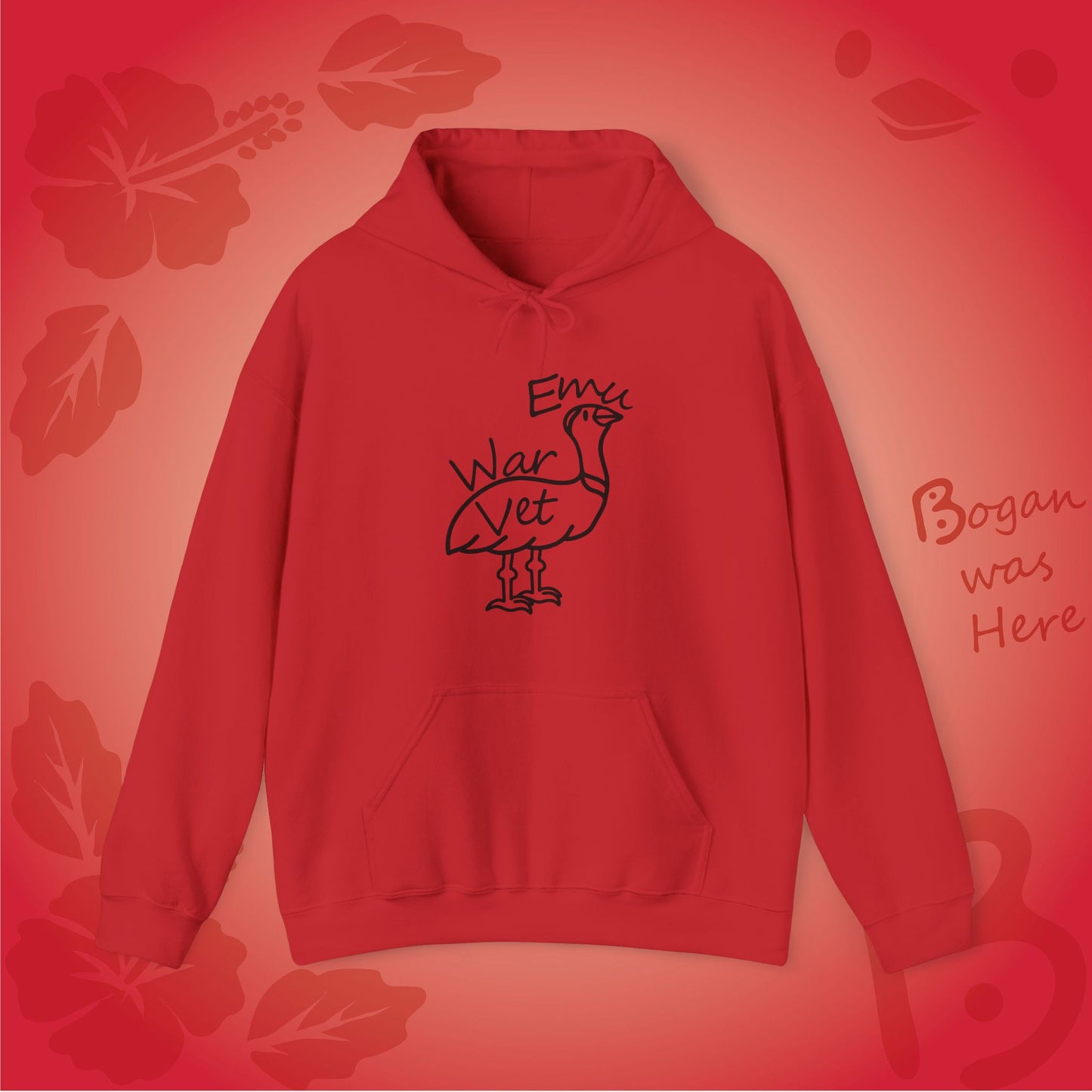 Emu War Vet Bogan's Design Hoodie Sweatshirt