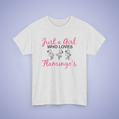 Just a Girl who Loves Flamingos Unisex T-Shirt