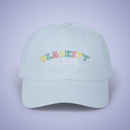 Blackity Black Juneteenth Embroidered Classic Dad Cap Unisex Coloured Embroidery