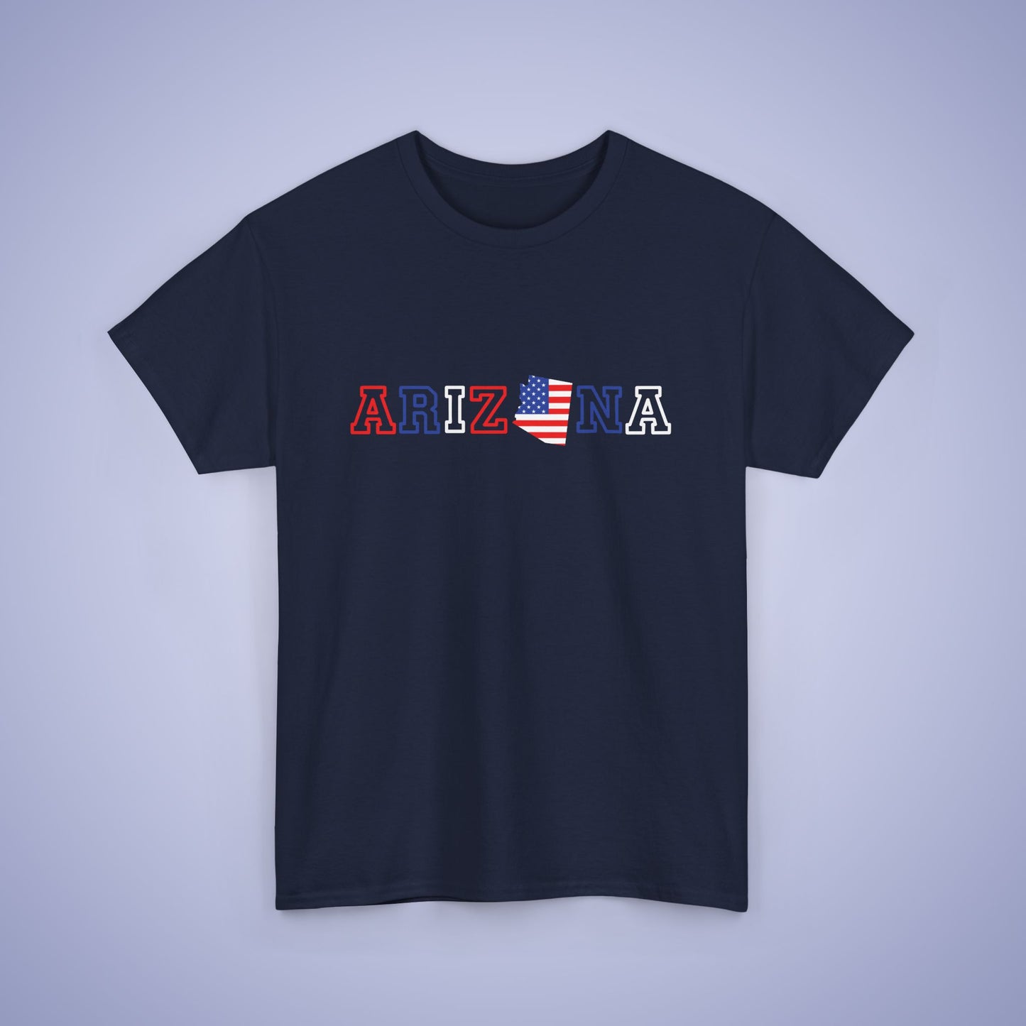 Arizona Map Text Art Proud American Unisex T Shirt